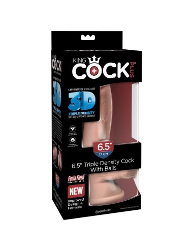KING COCK - TRIPLE DENSITY DILDO 14 CM