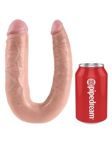 KING COCK - U-SHAPED LARGE DOUBLE TROUBLE FLESH 17.8 CM