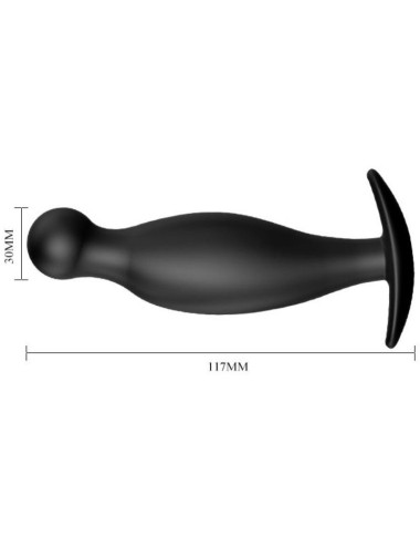 PRETTY LOVE - SILICONE ANAL PLUG 11.7 CM BLACK
