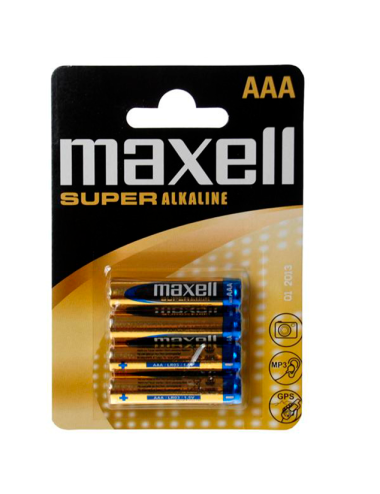 MAXELL  SUPER ALKALINE AAA LR03 4UDS