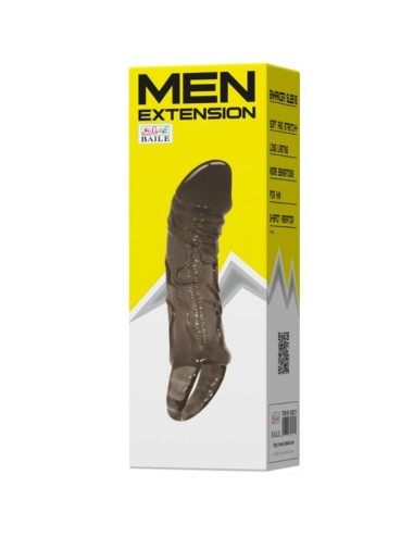 BAILE - PENIS EXTENSION SHEATH WITH STRAP FOR TESTICLES 11.5 CM