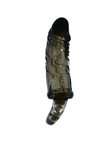 BAILE - PENIS EXTENDER COVER WITH STRAP FOR TESTICLES BLACK 13.5 CM