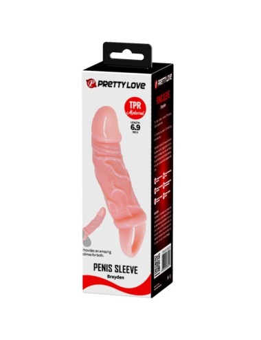 BAILE - PENIS EXTENDER SHEATH WITH STRAP FOR TESTICLES 13.5 CM