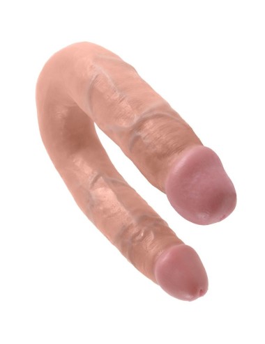 KING COCK - U-SHAPED MEDIUM DOUBLE TROUBLE FLESH 13.9 CM