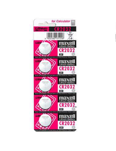 MAXELL BATTERY LITIO CR2032 3V 5UDS