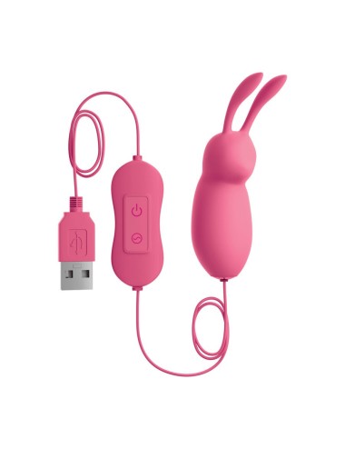 OMG - CUTE RABBIT POWERFUL PINK VIBRATOR USB