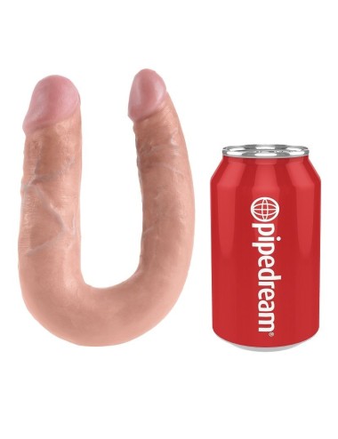 KING COCK - U-SHAPED MEDIUM DOUBLE TROUBLE FLESH 13.9 CM