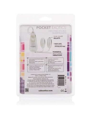 CALEXOTICS - VIBRATING BULLETS SILVER DUO