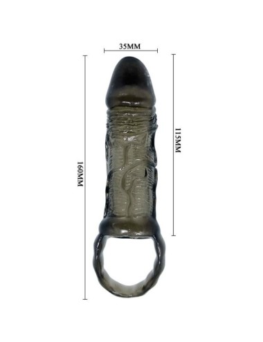 BAILE - PENIS EXTENSION SHEATH WITH STRAP FOR TESTICLES 11.5 CM