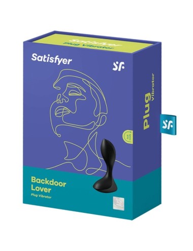SATISFYER - BACKDOOR LOVER VIBRATING PLUG BLACK