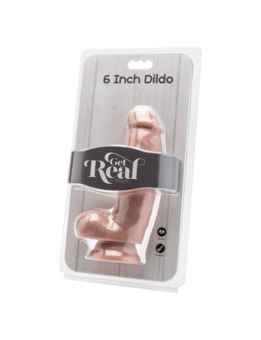 GET REAL - DILDO 12 CM WITH BALLS SKIN