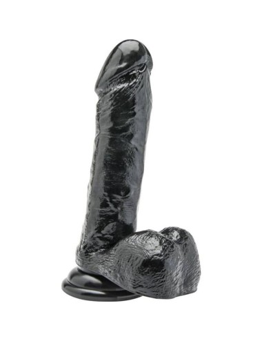 GET REAL - DILDO 18 CM WITH BALLS BLACK