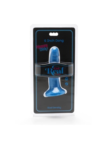 GET REAL - HAPPY DICKS DONG 12 CM BLUE