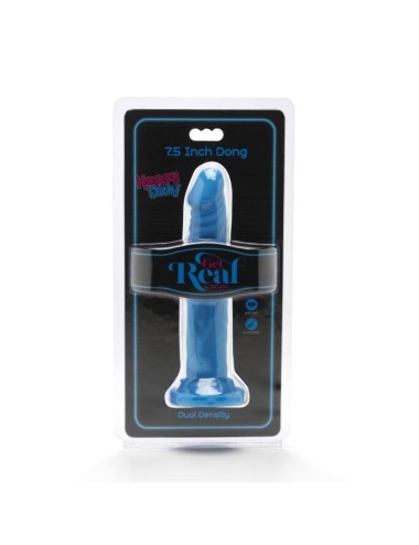 GET REAL - HAPPY DICKS DONG 19 CM BLUE