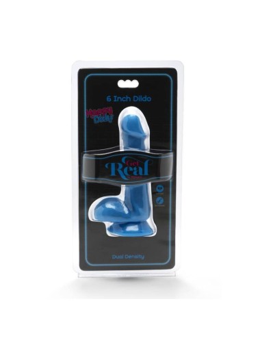 GET REAL - HAPPY DICKS DILDO 12 CM BALLS BLUE