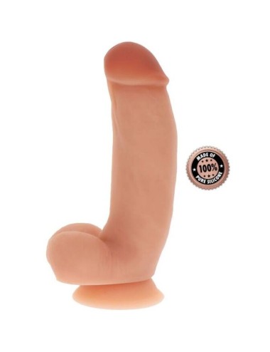 GET REAL - SILICONE DILDO 18 CM W BALLS SKIN