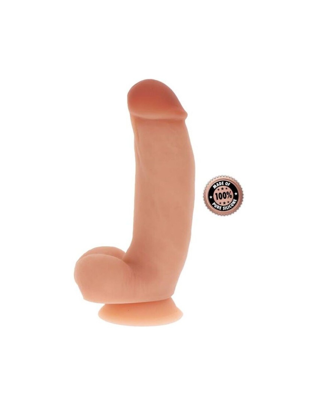 GET REAL - SILICONE DILDO 18 CM W BALLS SKIN GET REAL - SILICONE DILDO 18 CM W BALLS SKIN