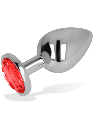 OHMAMA ANAL PLUG METAL RED 9 CM