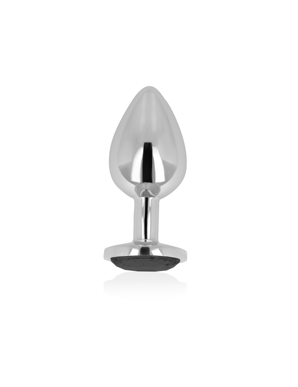 OHMAMA ANAL PLUG METAL BLACK 8 CM