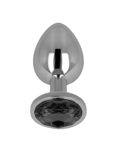 OHMAMA ANAL PLUG METAL BLACK 8 CM