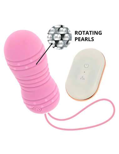 OHMAMA REMOTE CONTROL ROTATING EGG 7 PATTERNS  - PINK