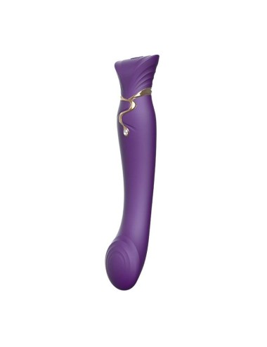 ZALO - QUEEN SET PULSE WAVE CLIT STIM PURPLE