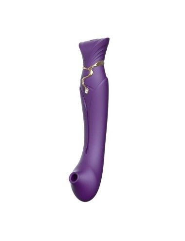 ZALO - QUEEN SET PULSE WAVE CLIT STIM PURPLE