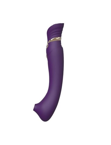 ZALO - QUEEN SET PULSE WAVE CLIT STIM PURPLE