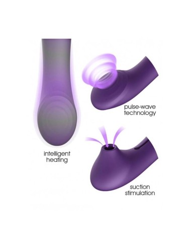 ZALO - QUEEN SET PULSE WAVE CLIT STIM PURPLE
