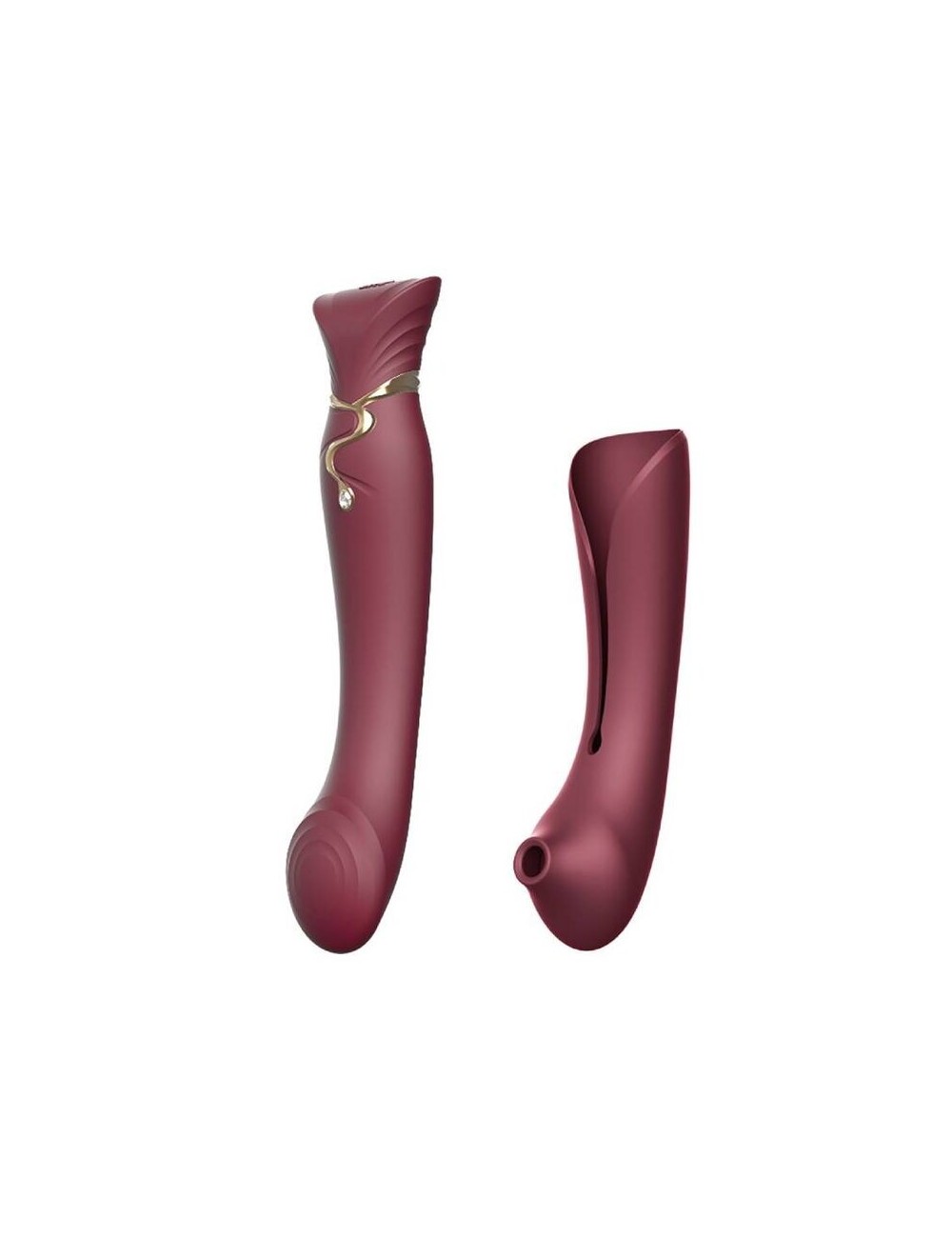 ZALO - QUEEN SET PULSE WAVE CLIT STIM RED ZALO - QUEEN SET PULSE WAVE CLIT STIM RED