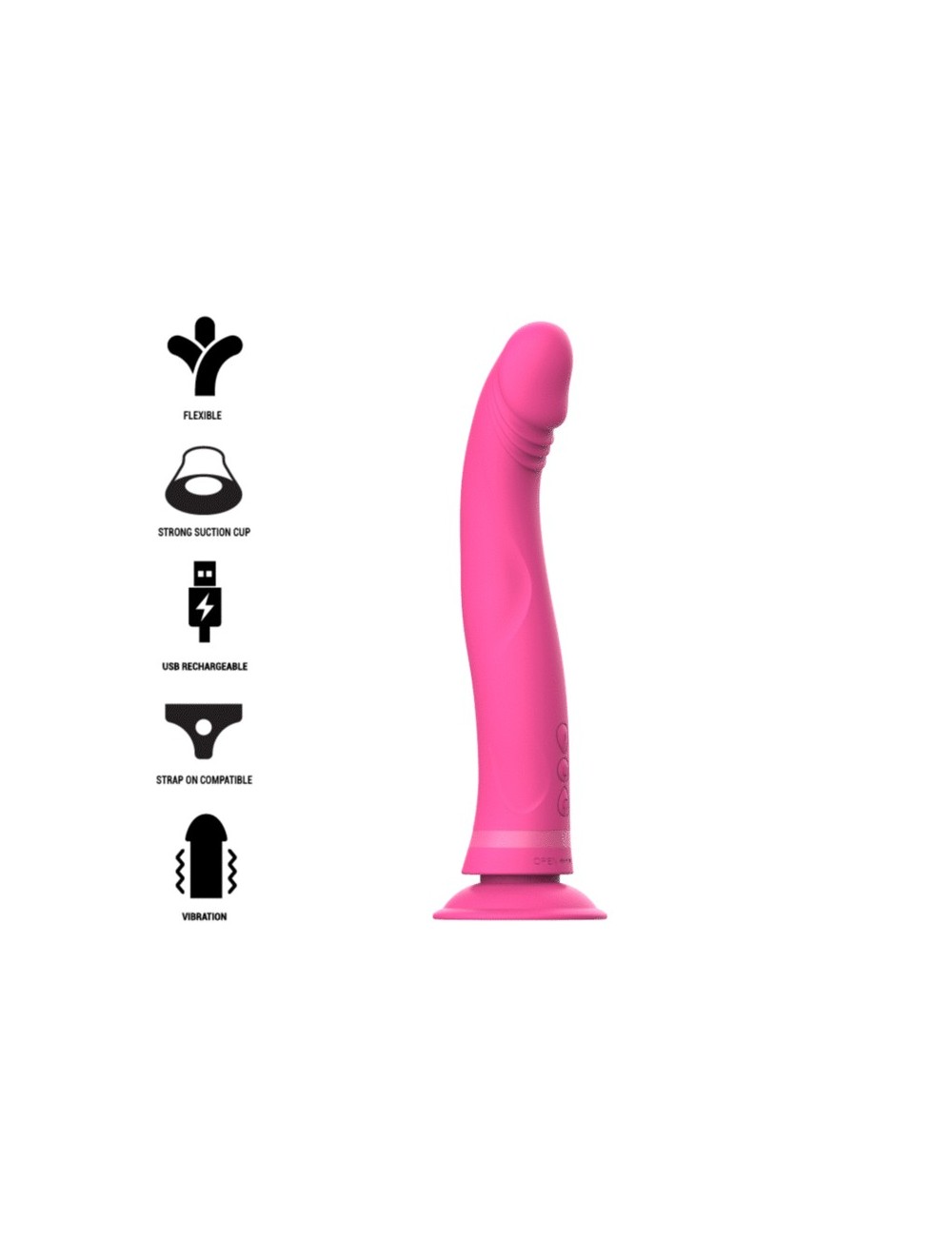 INTENSE - MICHELANGELO DILDO VIBRATOR SILICONE PINK