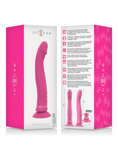 INTENSE - MICHELANGELO DILDO VIBRATOR SILICONE PINK