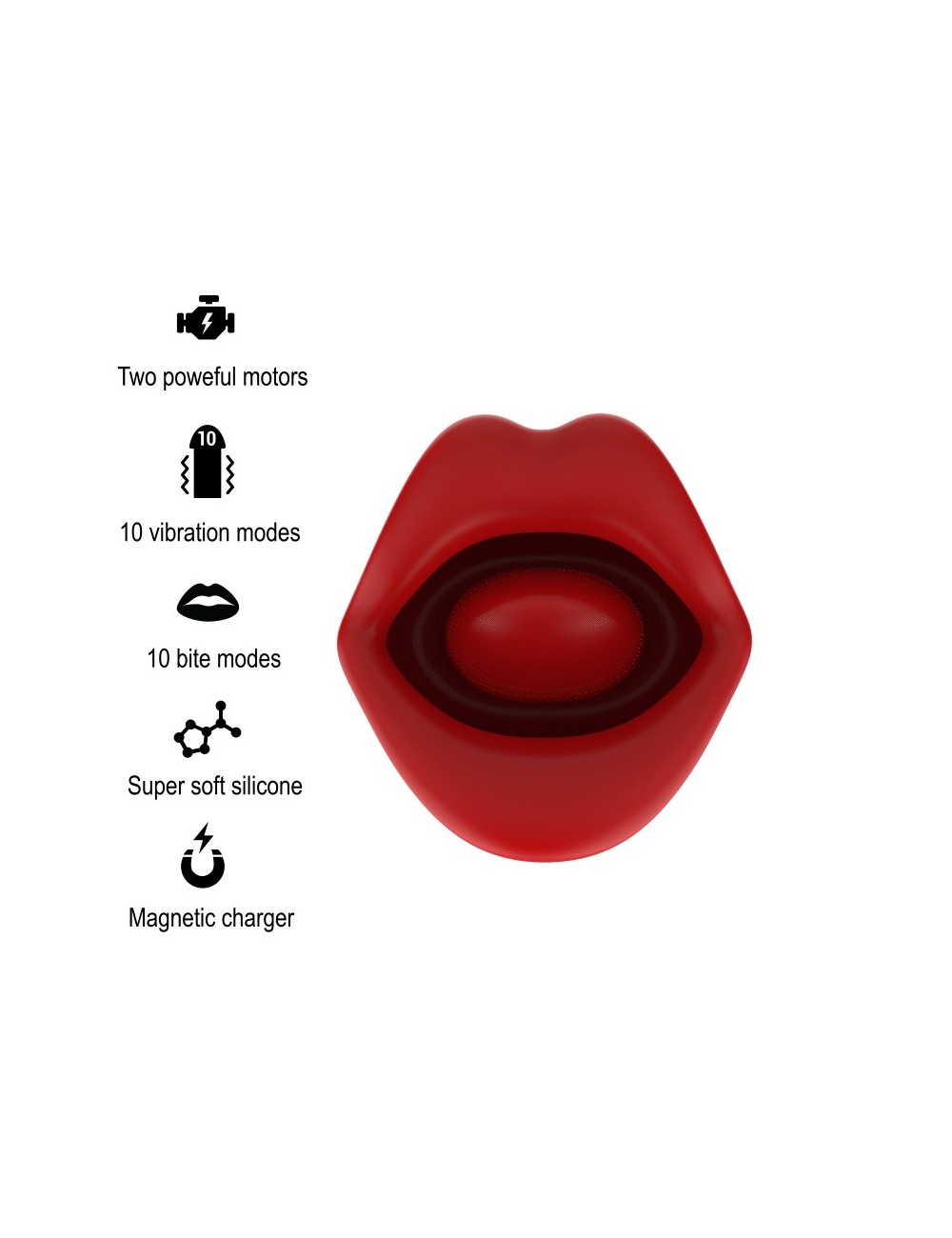 MIA - SICILIA DOUBLE PLEASURE VIBRATING + BITING MIA - SICILIA DOUBLE PLEASURE VIBRATING + BITING