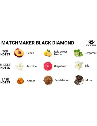 EYE OF LOVE - MATCHMAKER BLACK DIAMOND   PHEROMONE PERFUME ATTRACT HER 30ML