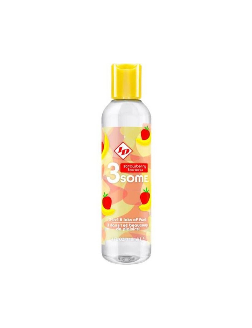 ID 3SOME - 4 FL OZ STRAWBERRY BANANA BOTTLE ID 3SOME - 4 FL OZ STRAWBERRY BANANA BOTTLE