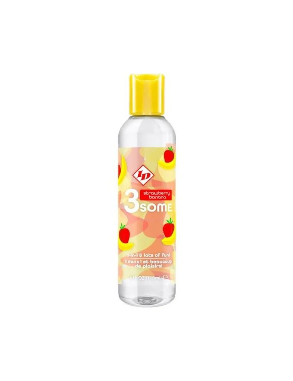 ID 3SOME - 4 FL OZ STRAWBERRY BANANA BOTTLE ID 3SOME - 4 FL OZ STRAWBERRY BANANA BOTTLE