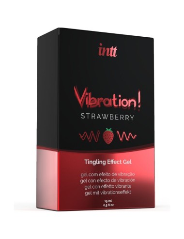 INTT - POWERFUL INTIMATE STIMULANT LIQUID VIBRATING GEL STRAWBERRY 15ML