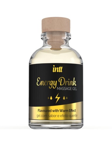 INTT - MASSAGE GEL WITH FLAVORED ENERGY CA DRINK AND HEATING EFFECT