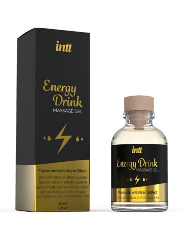 INTT - MASSAGE GEL WITH FLAVORED ENERGY CA DRINK AND HEATING EFFECT