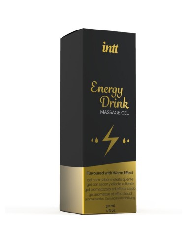 INTT - MASSAGE GEL WITH FLAVORED ENERGY CA DRINK AND HEATING EFFECT