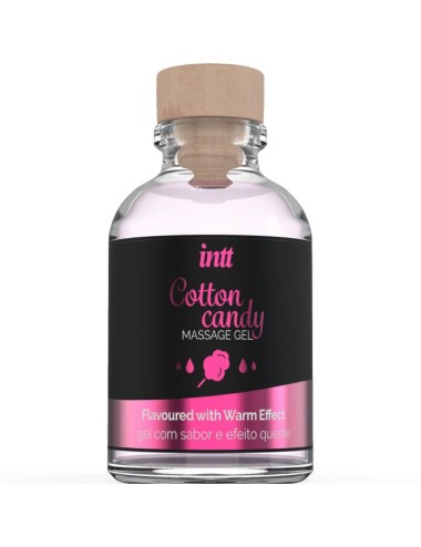 INTT - MASSAGE GEL WITH COTTON CANDY FLAVOR AND HEATING EFFECT