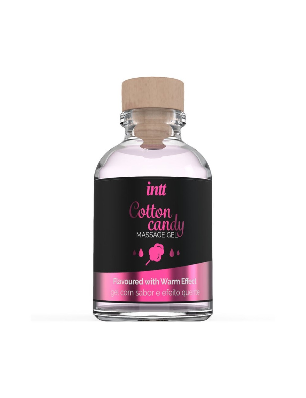 INTT - MASSAGE GEL WITH COTTON CANDY FLAVOR AND HEATING EFFECT INTT - MASSAGE GEL WITH COTTON CANDY FLAVOR AND HEATING EFFECT