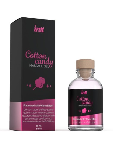 INTT - MASSAGE GEL WITH COTTON CANDY FLAVOR AND HEATING EFFECT