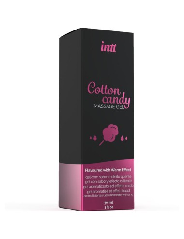 INTT - MASSAGE GEL WITH COTTON CANDY FLAVOR AND HEATING EFFECT