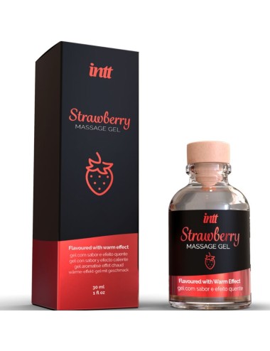 INTT - HOT EFFECT STRAWBERRY FLAVOR MASSAGE GEL