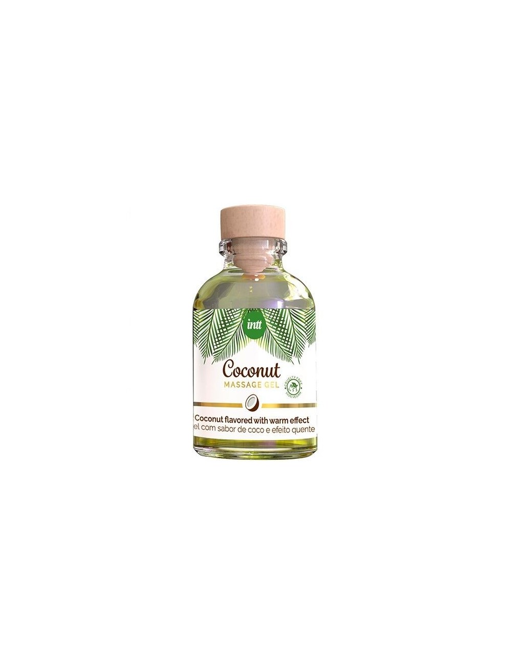 INTT - VEGAN MASSAGE GEL WITH COCONUT FLAVOR AND HEATING EFFECT