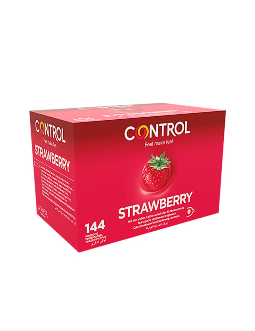 CONTROL ADAPTA STRAWBERRY CONDOMS 144 UNITS