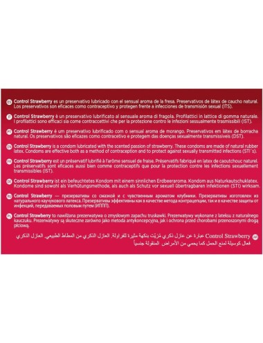 CONTROL ADAPTA STRAWBERRY CONDOMS 144 UNITS