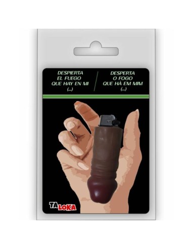 TALOKA - FANTASTIC LIGHTER IN THE SHAPE OF A MULATTO COLOR PENIS 100% RECHARGEABLE /es/pt/en/