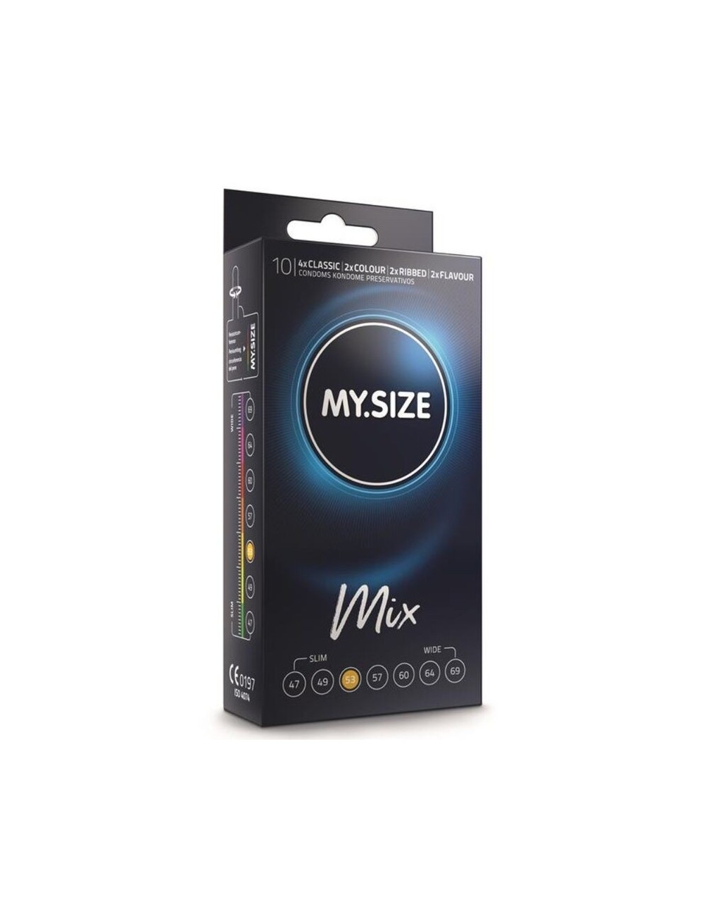 MY SIZE MIX CONDOMS 53 MM 10 UNITS MY SIZE MIX CONDOMS 53 MM 10 UNITS